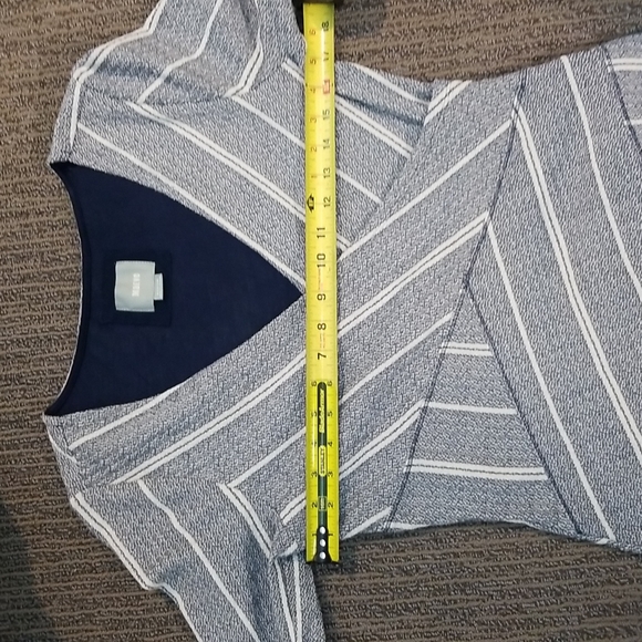 Anthropologie Maeve Wrapped Striped Column Dress Size Medium - Picture 10 of 15